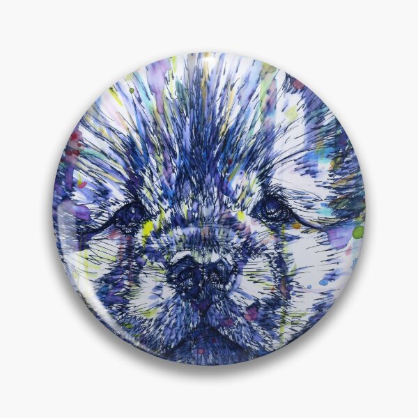 Item preview, CHOW CHOW PUPPY watercolor and ink portrait.1 designed and sold by lautir.
