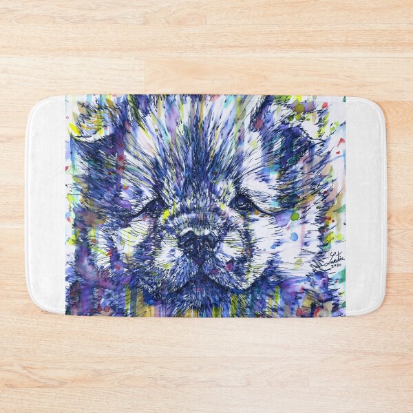 Item preview, CHOW CHOW PUPPY watercolor and ink portrait.1 designed and sold by lautir.