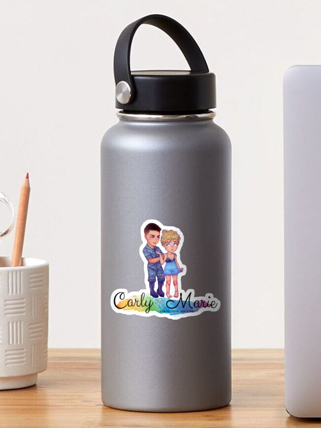 Thumbnail 1 of 3, Sticker, Close to Home Chibi with Logo designed and sold by CarlyMarie1.