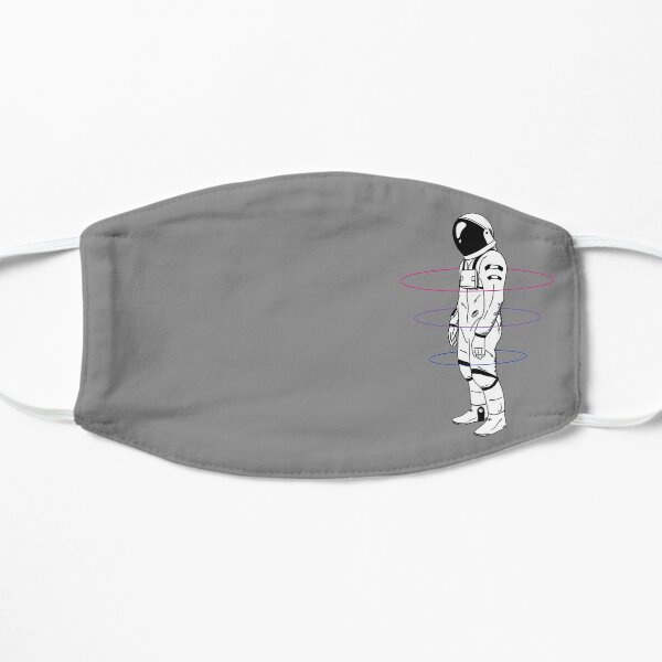 Subtle Bisexual Astronaut LGBTQ+ Pride Flat Mask