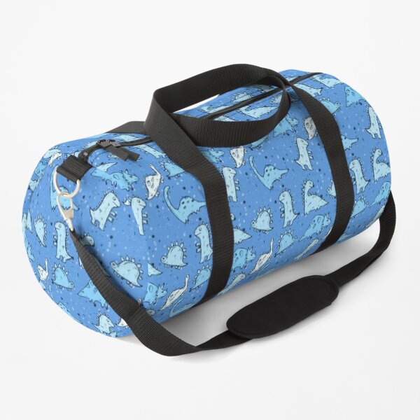 Motif de dinosaure bleu pâle Sac de sport