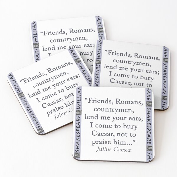Item preview, Friends Romans Countrymen - Shakespeare designed and sold by CrankyOldDude.