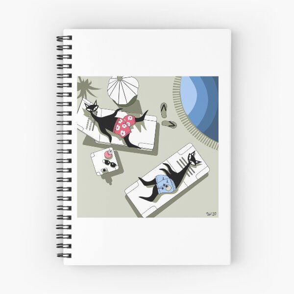 Item preview, Mid Century Modern Atomic Cats On Vacation In Riviera Maya, Mexico designed and sold by AtomicOffice.