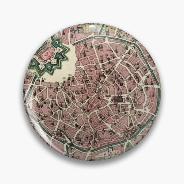 Item preview, Vintage Map of Milan Italy (1730) designed and sold by BravuraMedia.