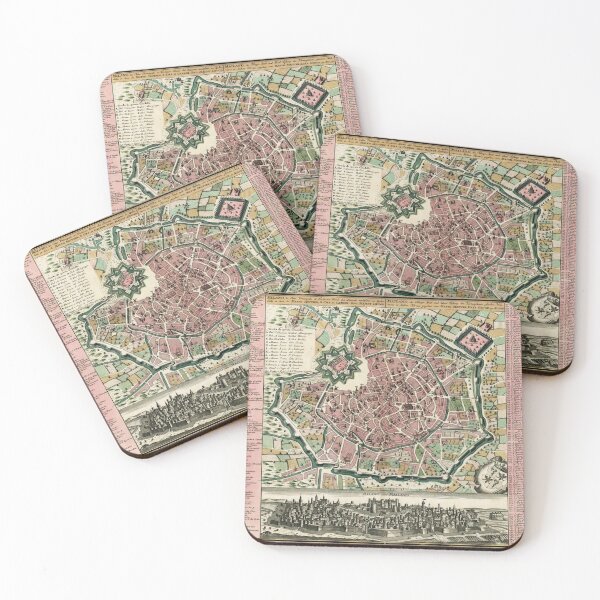 Item preview, Vintage Map of Milan Italy (1730) designed and sold by BravuraMedia.