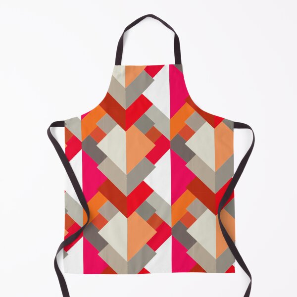 Item preview, Modern Abstract Triangles, Orange, Fuchsia, and Gray designed and sold by Marymarice.