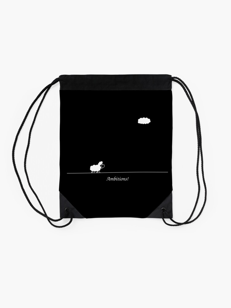 Alternate view of Ambitions! Drawstring Bag