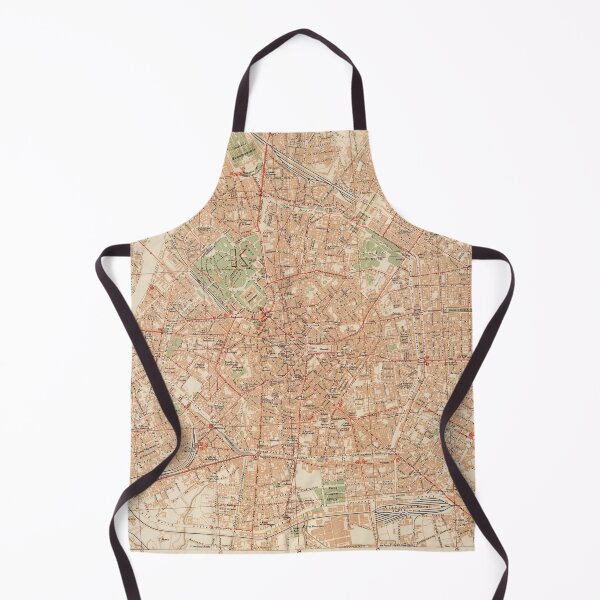 Item preview, Vintage Map of Milan Italy (1943) designed and sold by BravuraMedia.