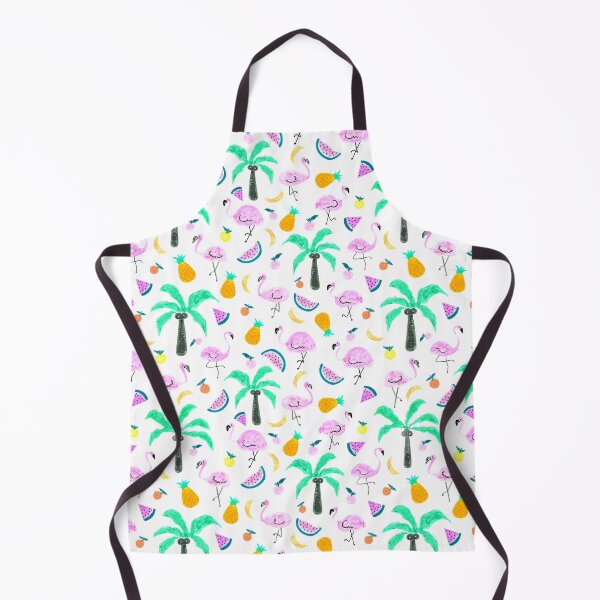 Item preview, Flamingoes in Tropical Wonderland Whimsical Hand Drawn Pattern designed and sold by Negin Mf Designs.