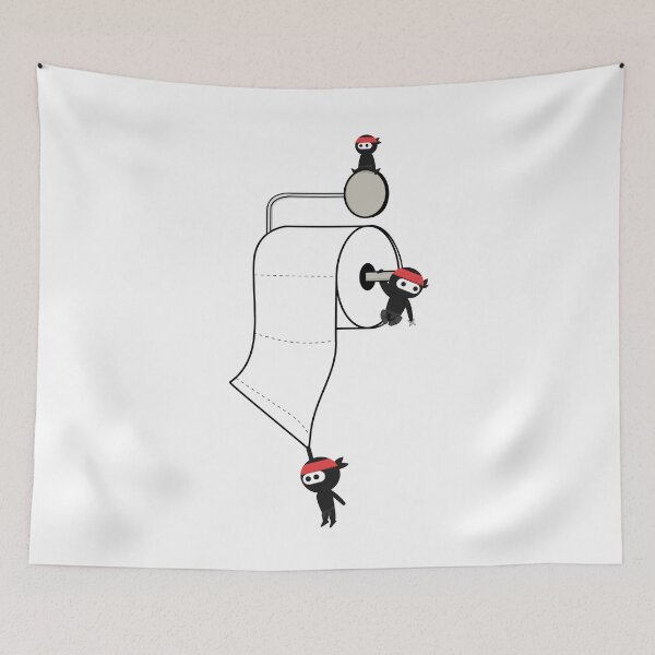 Item preview, Cute Ninjas conquer the toilet designed and sold by Giacob.