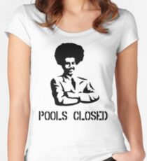 POOLS CLOSED Women's Fitted Scoop T-Shirt