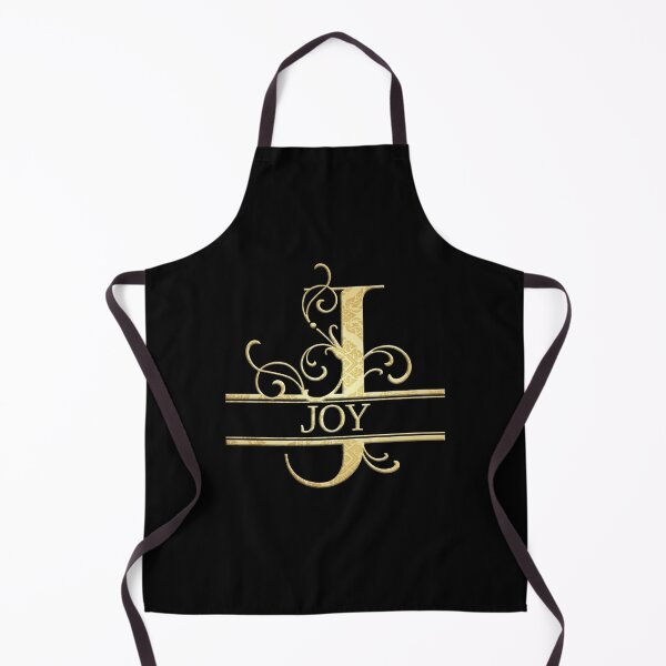 Joy Name - Monogram Letter J The Name Joy Gift For Joy Apron