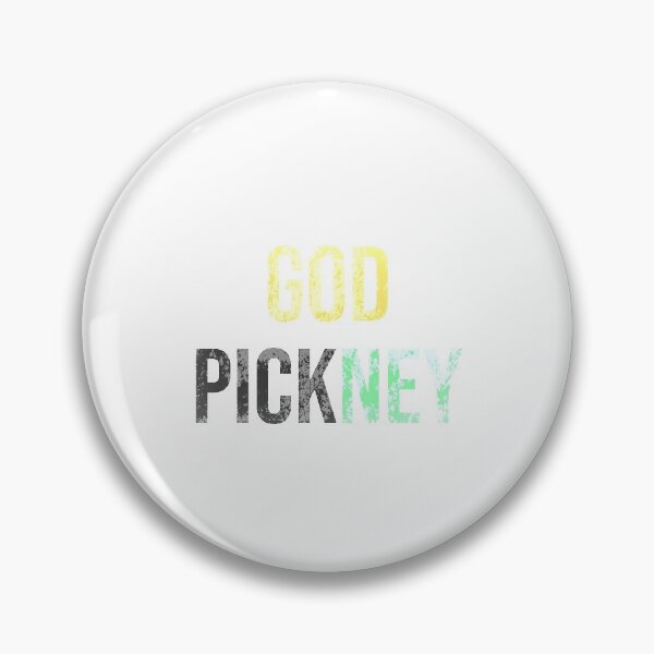 Item preview, Black green gold God Pickney West Indian Dialect Distressed Christian typography designed and sold by sinceanna.