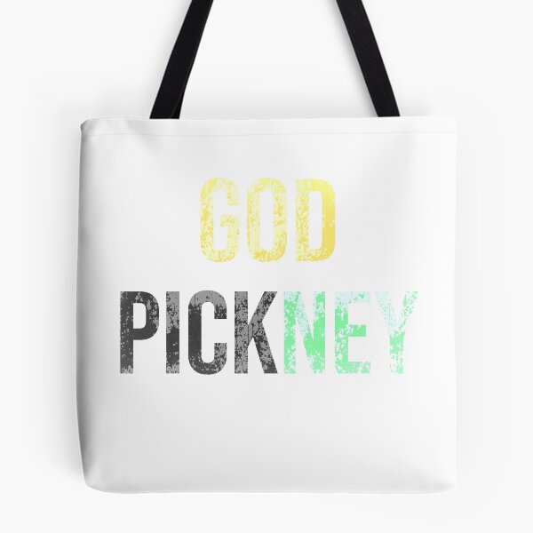 Item preview, Black green gold God Pickney West Indian Dialect Distressed Christian typography designed and sold by sinceanna.