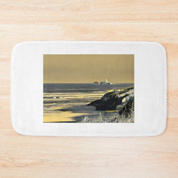 Item preview, Godrevy Lighthouse Golden Glow designed and sold by BerylBez.