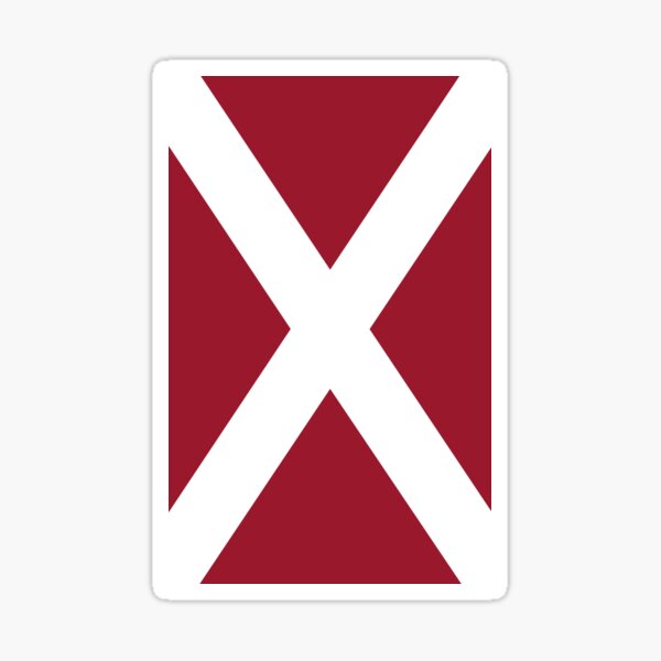 Hearts Scottish Saltire Sticker