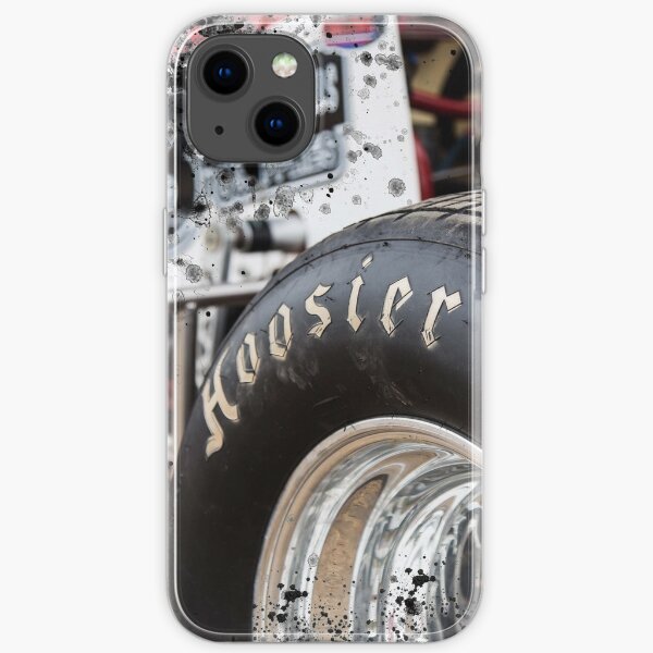 Hoosier Sprint car tire on show. iPhone Soft Case