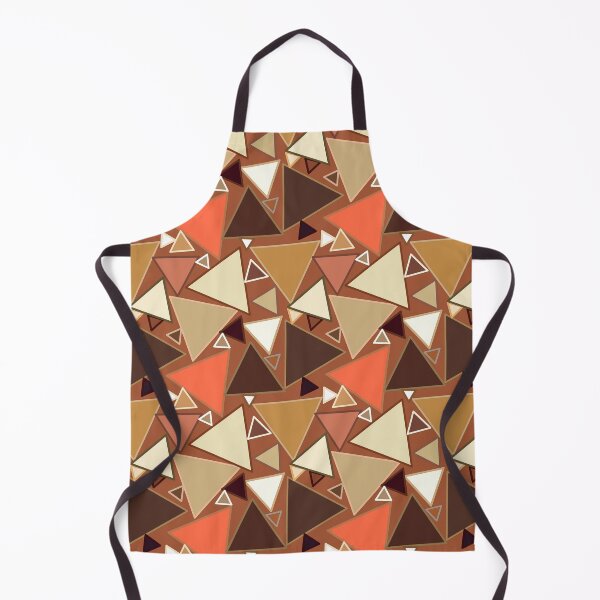 Item preview, Mid-Century Modern Triangles, Tan, Brown and Beige designed and sold by Marymarice.