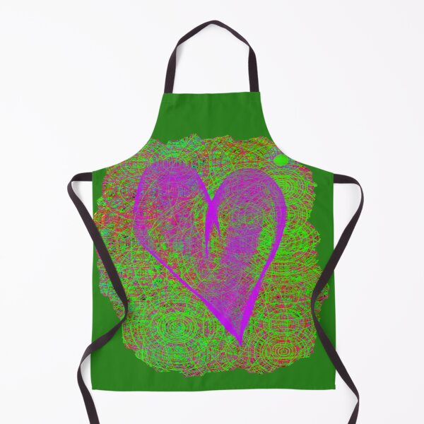 Item preview, heart and circle green background designed and sold by miaterinka.