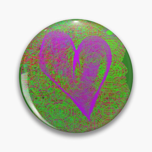 Item preview, heart and circle green background designed and sold by miaterinka.