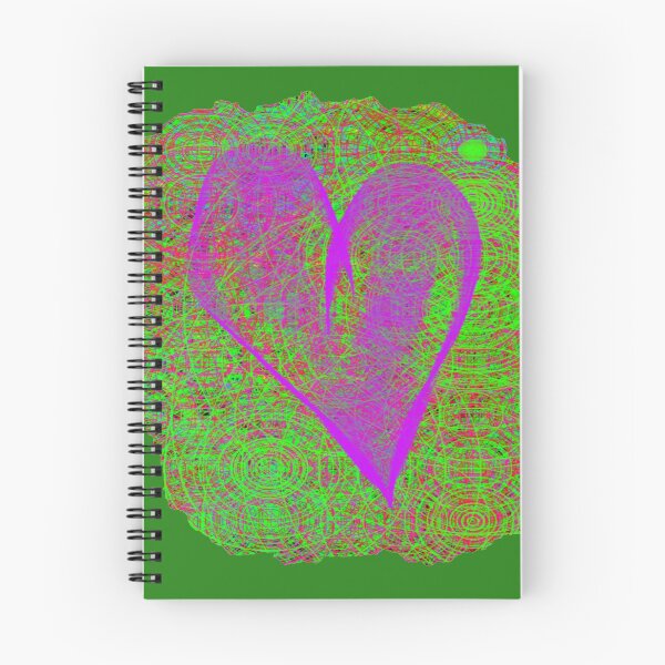 Item preview, heart and circle green background designed and sold by miaterinka.