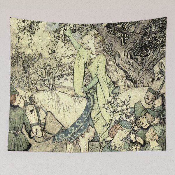 Item preview, Arthur Rackham- Guinevere in the Woods designed and sold by Dreamflight.