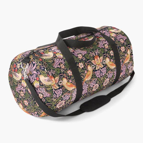 Item preview, STRAWBERRY THIEF Birds Flowers,Strawberries Art Nouveau Pink Green Floral designed and sold by BulganLumini.