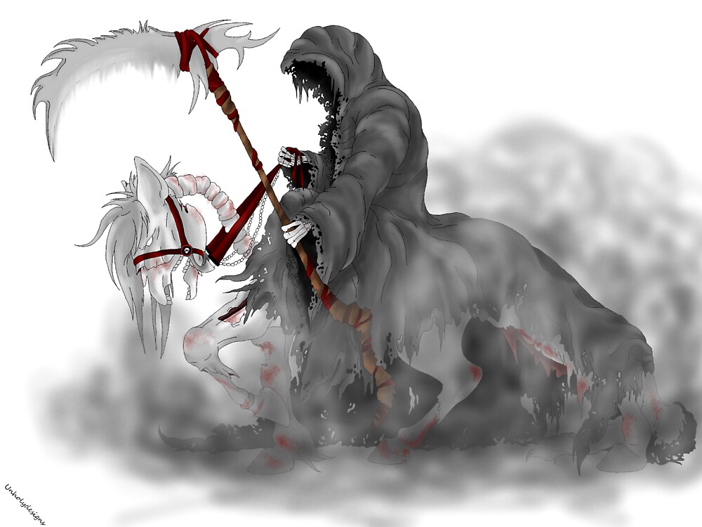 "Death Upon Pale Horse" by UnholyDesign Redbubble