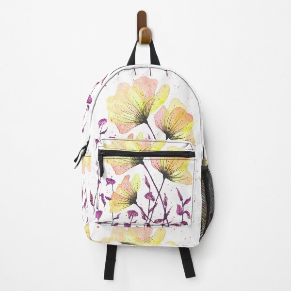 Item preview, Yellow orange violet flowers with leaves designed and sold by Maitri-Sanghvi1.