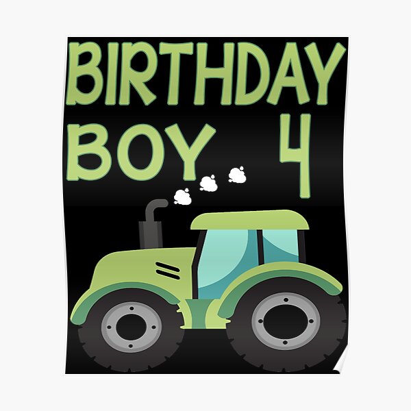 Poster 13e Cadeau De Tracteur D Anniversaire Pour Les Enfants Par Melmahameed Redbubble Poster 13e Cadeau De Tracteur D Anniversaire Pour Les Enfants Par Melmahameed Redbubble