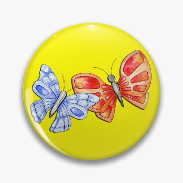 Item preview, Orange and blue butterflies designed and sold by Purrnickerty.