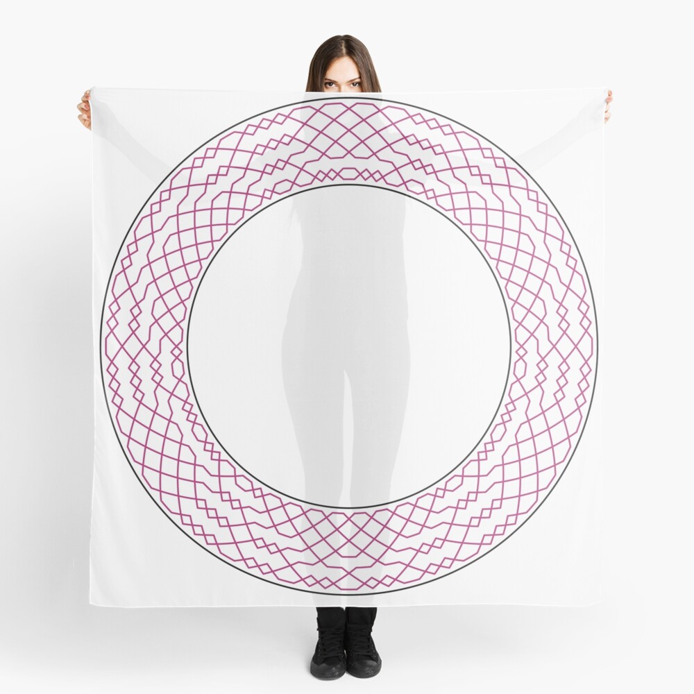 London Surprise Major Method Wreath — Scarf (Red) Scarf
