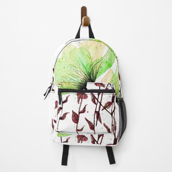 Item preview, Green Yellow Maroon Flowers with leaves designed and sold by Maitri-Sanghvi1.