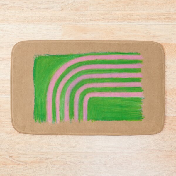 Item preview, Pink strips on Green designed and sold by lion-house.