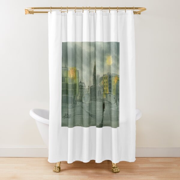 Old or New- the moon still shines Shower Curtain