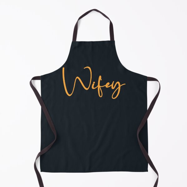 Item preview, Wifey Typography orange on black designed and sold by JokeGysen.