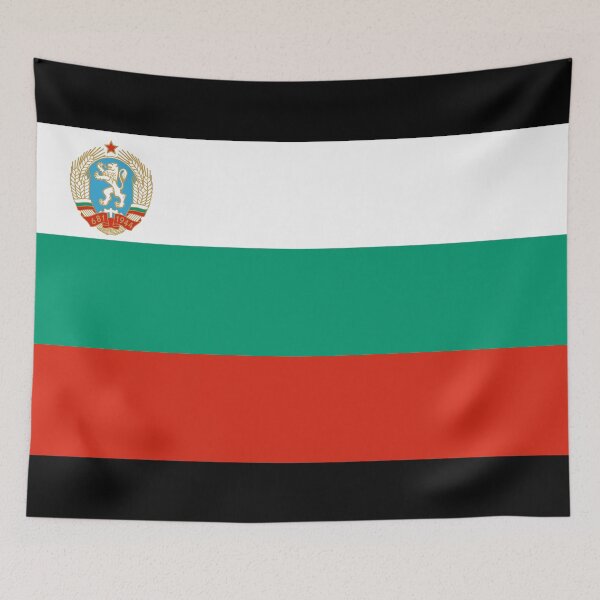 Item preview, Black Socialist Bulgarian flag designed and sold by AidanMDesigns.