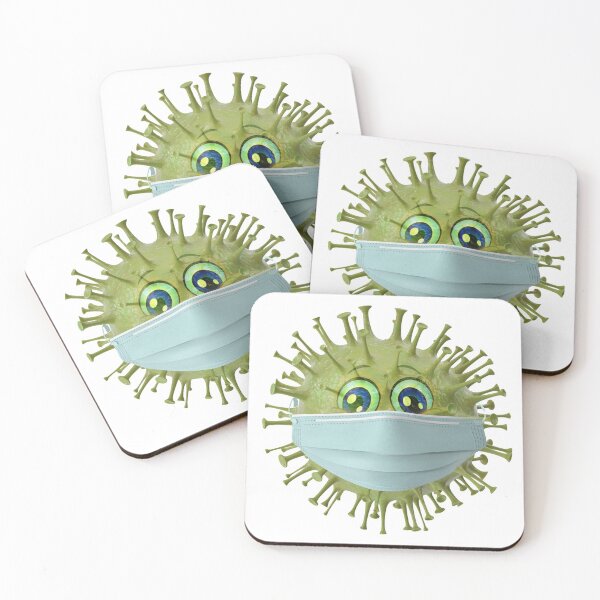 Item preview, Virus with face mask designed and sold by sbachstroem.