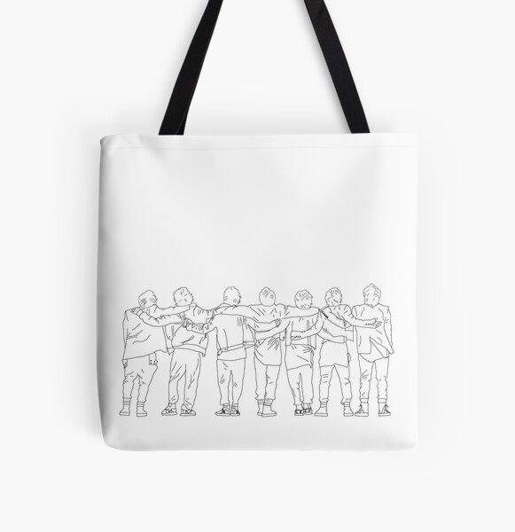 Kim Taehyung/V airport fashion bts line art Tote Bag for Sale by