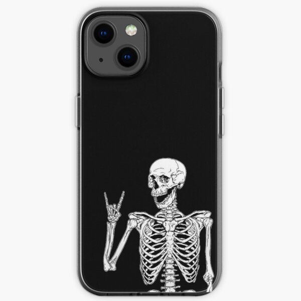 Rock on Skeleton iPhone Soft Case