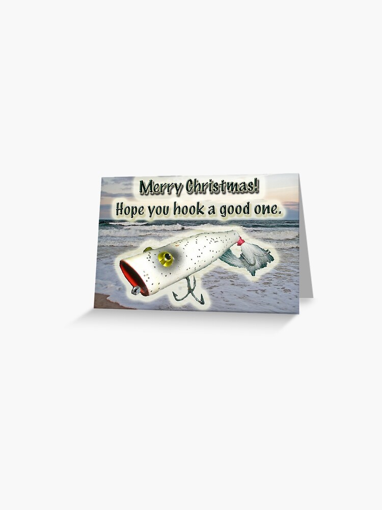 Fisherman Birthday Card - Fishmaster Vintage Fishing Lure