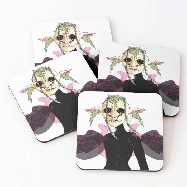 Item preview, Dark Futuristic Faerie Creepy Illustration designed and sold by omnishamblesart.
