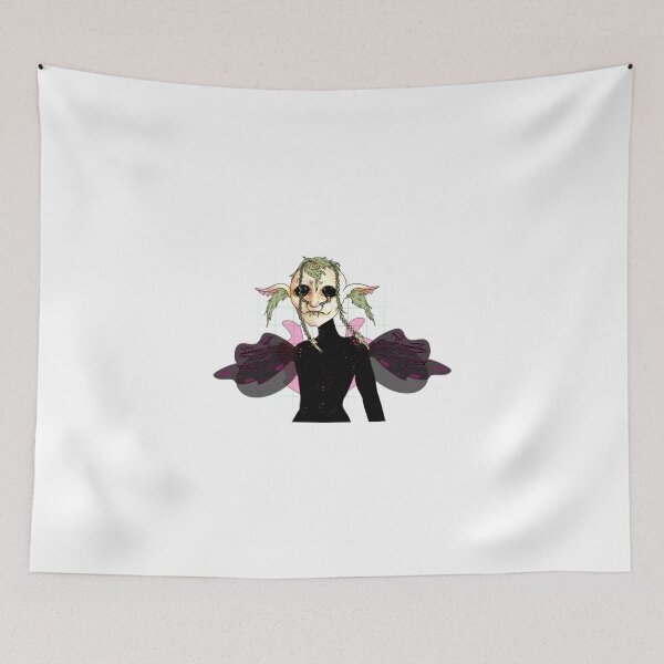 Item preview, Dark Futuristic Faerie Creepy Illustration designed and sold by omnishamblesart.