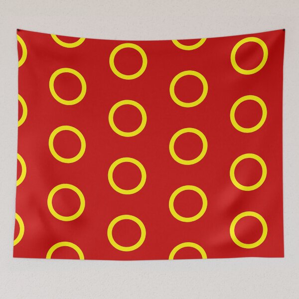 Item preview, yellow circle red background designed and sold by miaterinka.