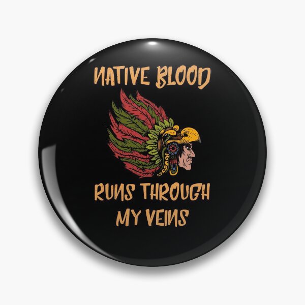 Artikelvorschau, Native Blood Through Veins Indiana Ureinwohner entworfen und verkauft von Wobbel.