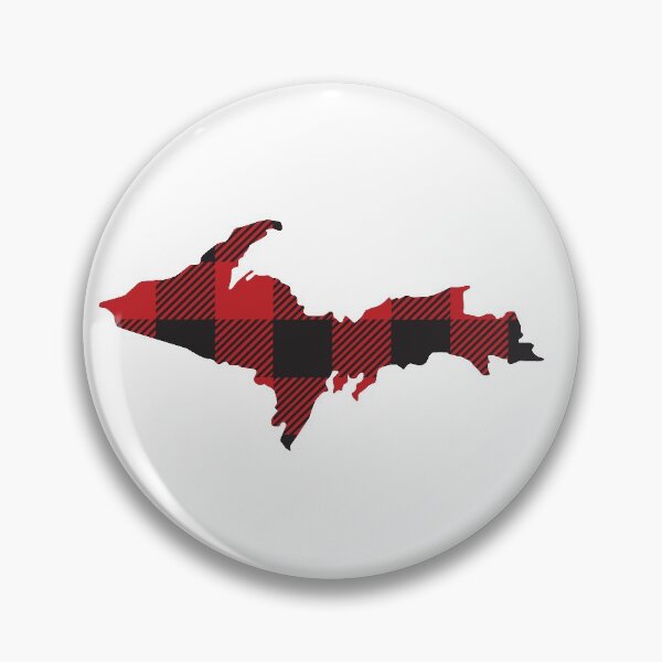 Item preview, Upper Peninsula of Michigan Yooper Plaid Flannel design designed and sold by DoctorWatsonArt.