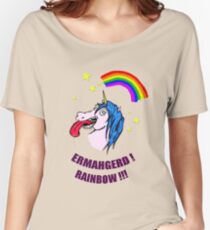 ERMAHGERD RAINBOW! Women's Relaxed Fit T-Shirt