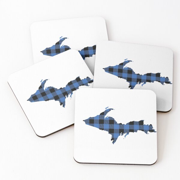 Item preview, Upper Peninsula of Michigan Blue Flannel State designed and sold by DoctorWatsonArt.