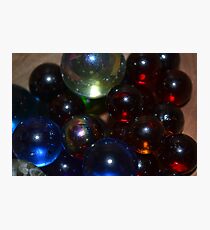 Illuminated Marbles Photographic Print