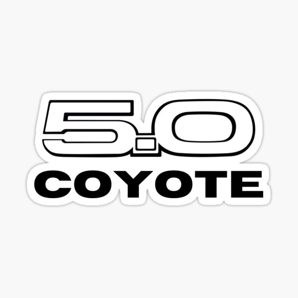 5.0 Coyote Sticker
